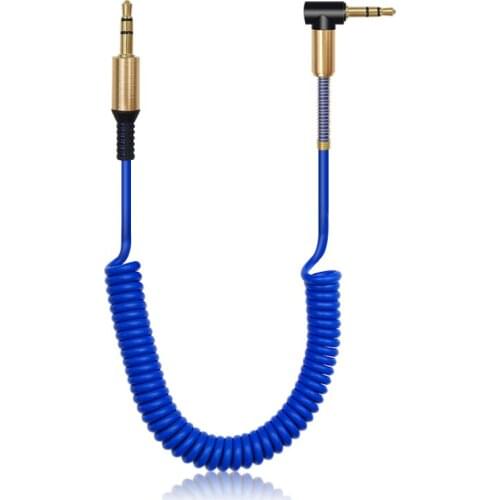 3.5 Jack AUX Audio Cable 3.5MM Male to Male Cable For Phone Car Speaker MP4 Headphone 1.8M Jack 3.5 Spring Audio Cables