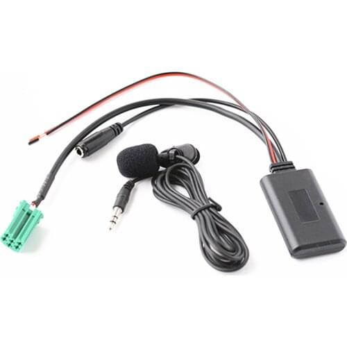 Car Bluetooth AUX Adapter Wireless Audio Phone Call Handsfree Microphone For Renault Clio Kangoo Megane Scenic 2005-2011