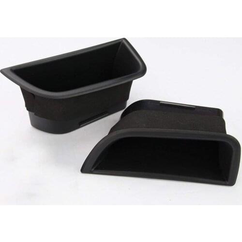 ABS Plastic Car Organizer Accessories Front Door Storage Box Handle Container Holder Tray Black For Volvo S80 V70 XC70