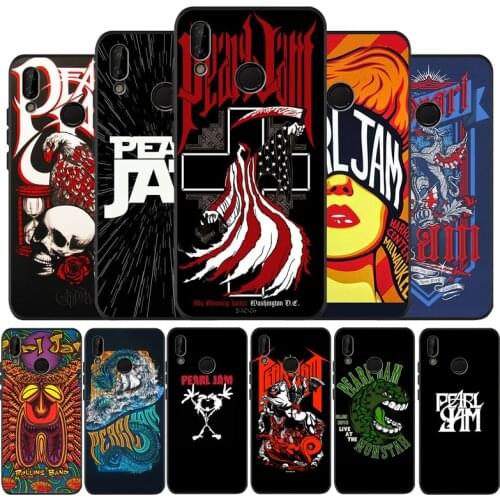 Black TPU Silicone Soft Phone Case Pearl Jam Bling Cute For Huawei 40 30 20 10 9 Lite Pro P smart 2019 Y6 Y6 Prime2019 Y9 2018
