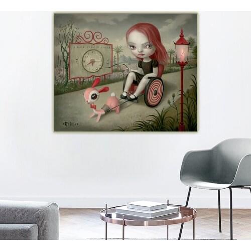Citon Mark Ryden《Jessicas Hope》Surrealist Canvas Art Oil Painting Artwork Poster Picture Wall Decor Home Living room Decoration