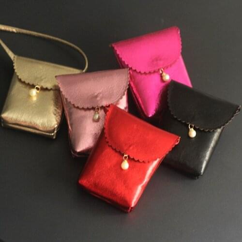 Kids Bags Children Shoulder Messenger Bags Baby Girl Pearl Mini Handbag Gold Purse Birthday Gift Princess Evening Party Bags