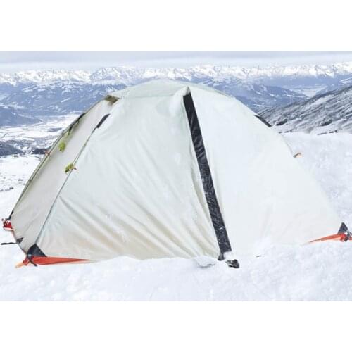 Double Layer Super Waterproof Camping Tent Aluminum Pole Lightweight Backpacking Portable Handbag For Travelling