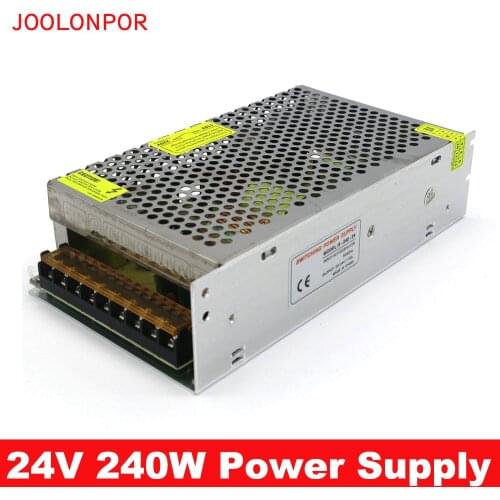 Switching Power Supply Transformer AC 110 / 220V to DC 24V 10A 240W 250W SMPS Power Supply Adapter for LED Strip Driver