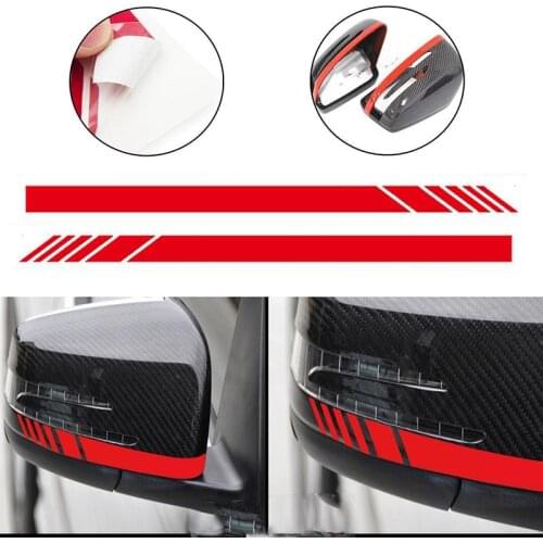 JX-LCLYL 2pcs Side Mirror Stripe Decal Sticker for Mercedes Benz W204 W212 W117 W176