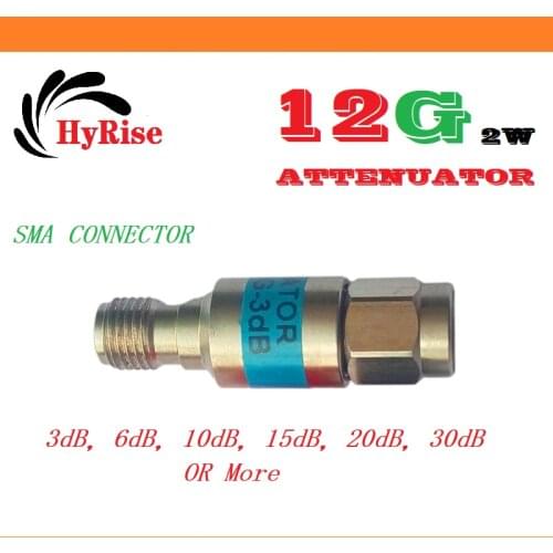8G/12G SMA J-K Male-female 2W Coaxial Attenuator