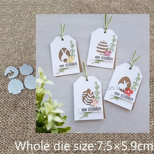 XLDesign Craft Metal Cutting Dies stencil mold easter bunny egg decoration scrapbook Album Paper Card Craft Embossing die cuts