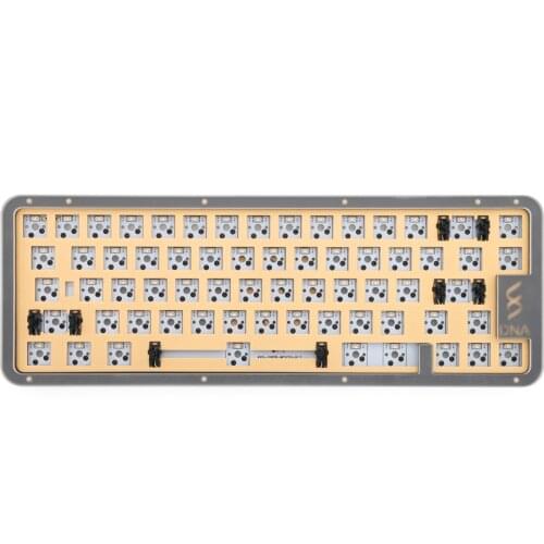 DNA DNA65 65% Kit Custom Mechanical Keyboard Kit PCB CASE hot swappable switch with RGB switch led support lighting effects