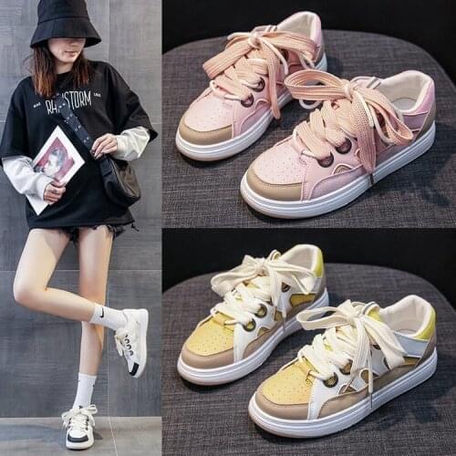 Spring and Autumn New Versatile Flat Casual Internet-Famous and Vintage Sports Easy Wear Borad Shoe