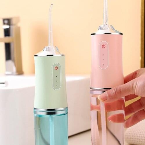 Dental Irrigator Teeth Cleaning Teeth Cleaner 6 Nozzles Water Flosser Large Water Tank Flossing Wireless USB