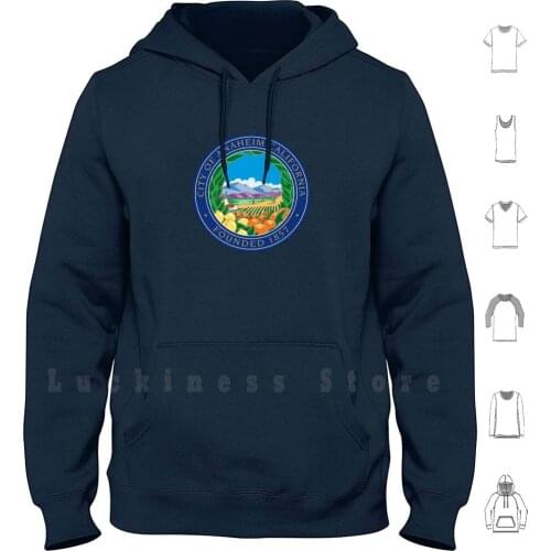 Seal Of Anaheim , California Hoodies Long Sleeve Anaheim La Los Angeles Angelino California Californian