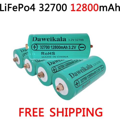 New lifepo4 32700 12800mAh 3.2V lifepo4 Rechargeable Battery Professional Lithium Iron Phosphate Power Battery with screw