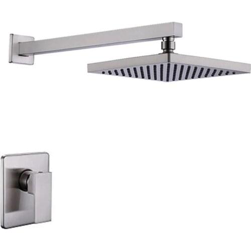 Selling dark shower suit T type pressure balance valve installed into the wall body monofunctional on board