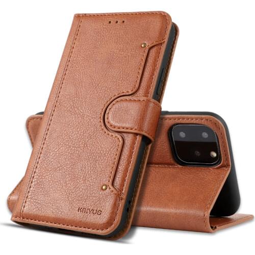 Luxury High Quality Wallet With Card Slot Flip Cover Leather Case For iPhone 11 Pro Max