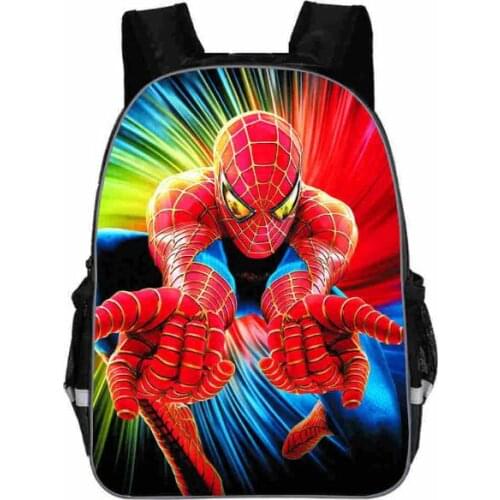 Disney Cartoon Bag SpiderMan Printing Kindergarten School Backpack Kids School Bags For Boys Toddler Backpacks Children Bookbag