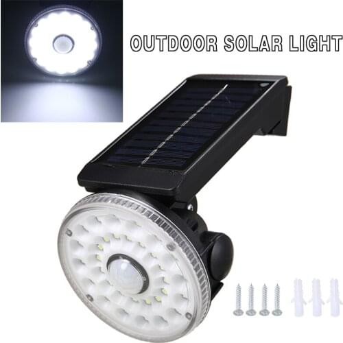 LED Solar Motion Sensor Lights Waterproof Outdoor Solar Light Solar Powered Street Wall Lamp for Garden Decoration