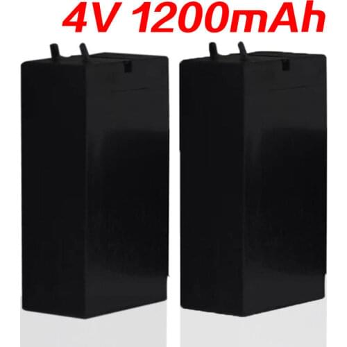 Lead Acid 4V 1200mAh Storage Battery Mosquito Bat Batteries LED Lamp Headlights Flashlight Rechargeable High Capaci