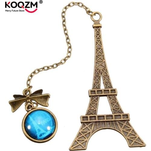 Vintage Eiffel Tower Metal Book Mark Bookmarks For Book Creative Item Kids Gift Korean Stationery Bookmark Books Markers