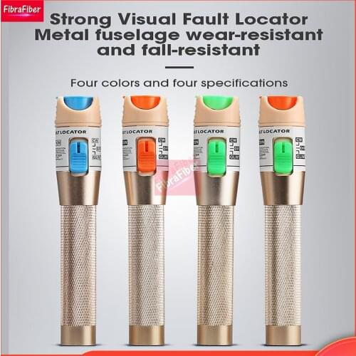 Visual Fault Locator 5~30km red light source High quality Golden pen laser source VFL FTTH 1MW 10MW 20MW 30MW FC - LC Adaptor