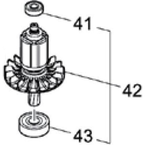 AC220-240V MAKITA 519521-6 Rotor Motor Armature for DUH751 DUH601 Rotor