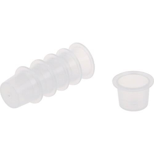200 Plastic Medium Tattoo Ink Cups Caps Holder Supplies