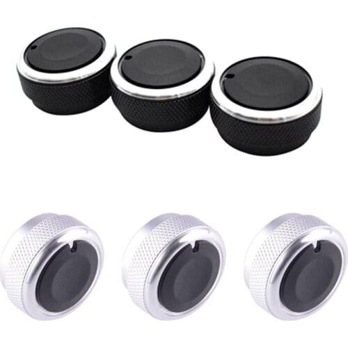 3Pcs AC Switch Knob Air Conditioning Heat Control Knobs for Toyota Tacoma Platz Vios Vitz Yaris Echo Scion X