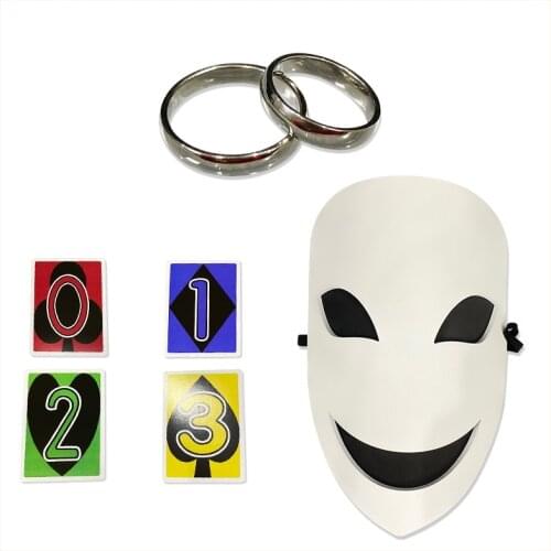 40 Sheets/Set Anime Kakegurui Compulsive Gambler Runa Yomozuki Cosplay LOMO Card Ririka Momobami Mask Halloween Cosplay Props