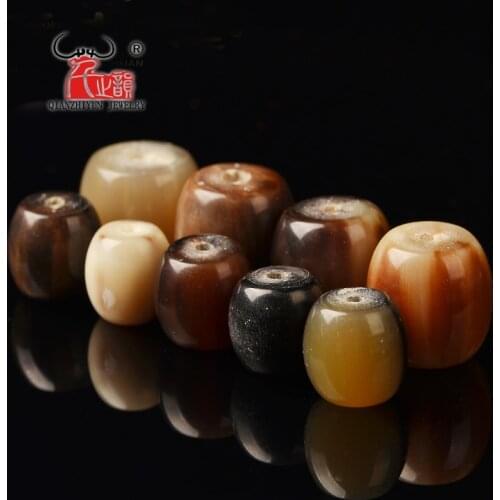 5PCS Natural Tibetan yak horn beaded pearl beads beads of Buddha bead string bodhi bracelet DIY accessories