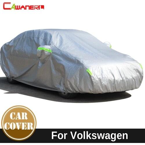 Cawanerl Cotton Car Cover Waterproof Sun Snow Hail Rain Dust Resistant Thicken Auto Cover For Volkswagen GOL Lavida Santana UP
