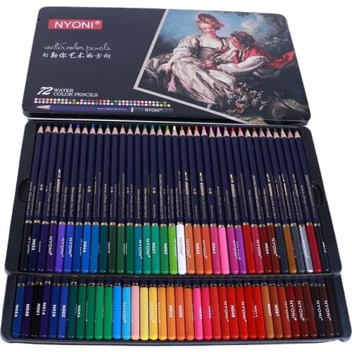 NYONI Colored Pencils, Professional Set of 120 Colours in Tin Box,Coloring Pencils for Drawing,Sketching Vibrant Colored Pencils
