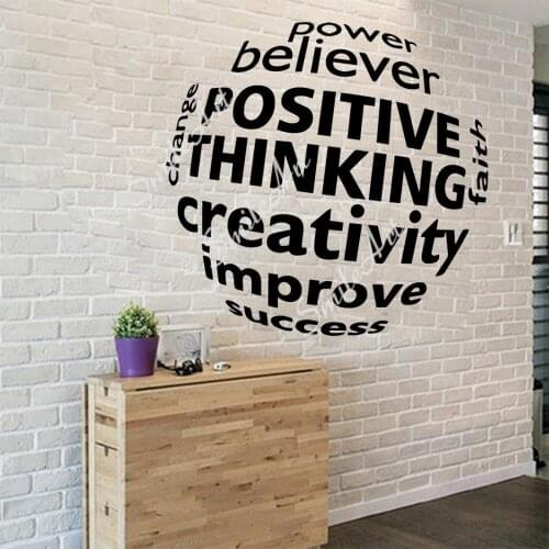 Diy Thinking Wall Art Decal Decoration Fashion Sticker For Kids Rooms Home Decor Removable Decor Wall Decals