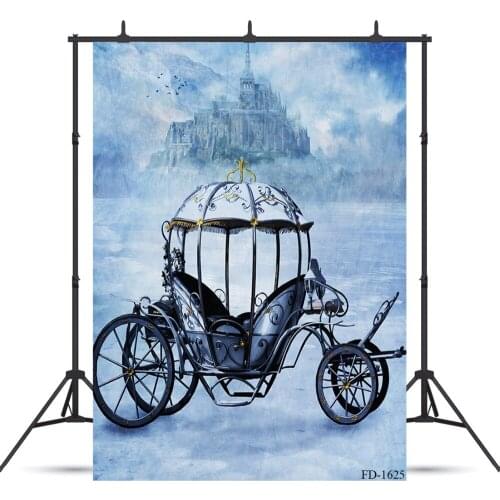 Pumpkin Car Photography Background For Photo Shoot Halloween Child Kids Baby New Born Vinyl Cloth Printed Backdrops Photo Shoot