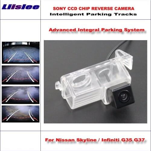 Intelligentized Reverse Camera For Nissan Skyline Rear View Parking Back Up Camera For Infiniti G35 G37 Dynamic Guidance Tracks