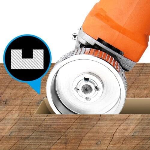 Round Wood Angle Grinding Wheel Sanding Carving Rotary Tool Abrasive Disc for Angle Grinder Tungsten Carbide 16mm Bore Shaping