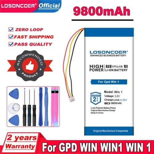 9800mAh Battery for GPD WIN for GPD WIN1 for GPD WIN 1 Battery Rechargeable Li-Polymer