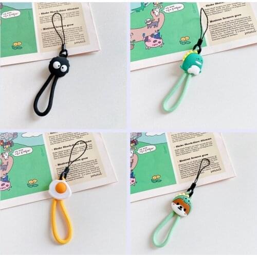 Cute Korea cartoon Rope Smart Phone Strap Lanyards for iPhone 11 12/AirPods Strap Decoration Mobile Phone Strap Rope Phone Charm