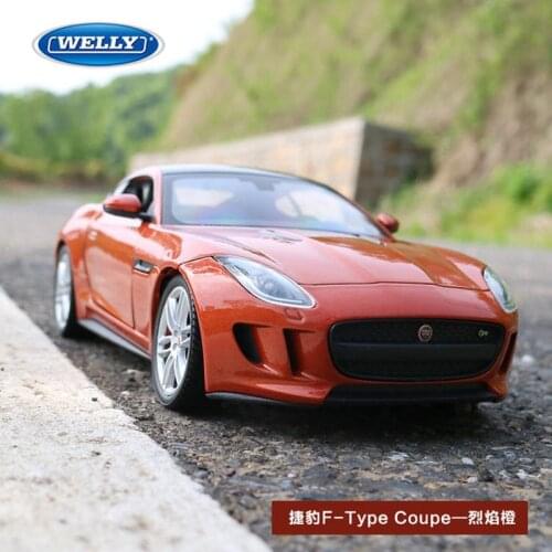 WELLY 1:24 Jaguar F-Type car alloy car model simulation car decoration collection gift toy Die casting model boy