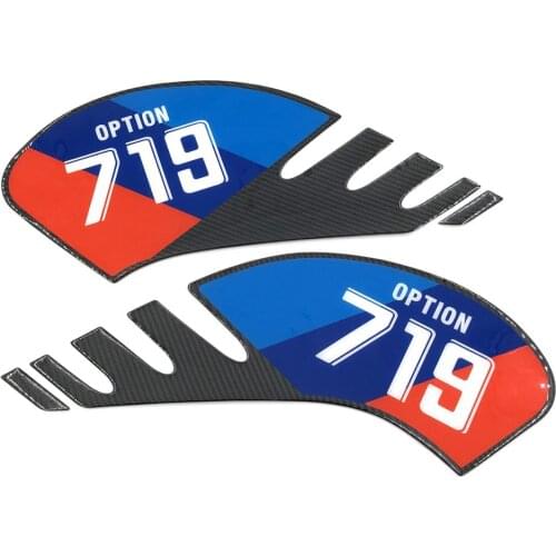 Motorcycle RnineT 3D Gel carbon fibre Gas Fuel Tank pad Knee Grips Protector Decal Stickers For BMW R Nine T R9T 2014-2018