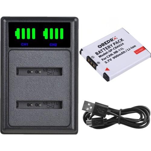 NB-11L NB11L NB 11L Battery with Charger for Canon Powershot SX420 is, SX410 is, Ixus 182, IXUS 240 HS, A2300 is A2400 is A2500