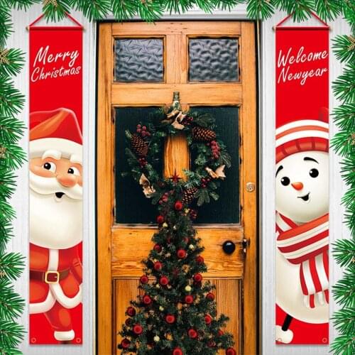 Nutcracker Soldier Christmas Banner Santa Merry Christmas Decor For 2020 Christmas Door Decor Xmas Navidad Noel Gift New Year