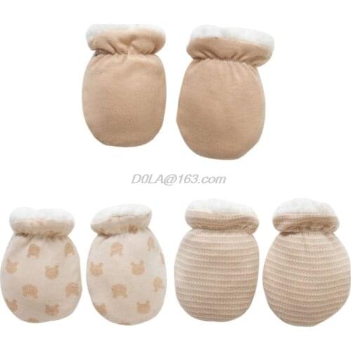 Gift Winter Gloves Thicken Warm Fleece Cute Boys Girls Anti-grab Mittens Hand Warmer For Newborn Baby