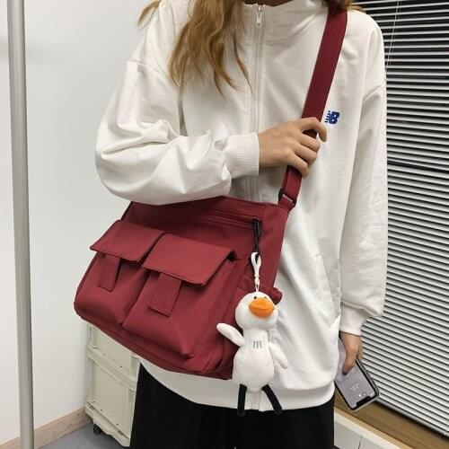 Casual Tote Bags Canvas Bookbag Messenger Bags Cute Cartoon Crossbody Bags Large Capacity Functional PackageСумка-мессенджер