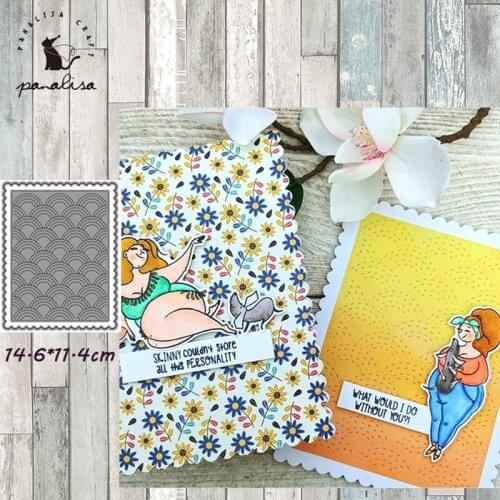 Panalisacraft Frame Background Metal Cutting Dies And Stamps cut die scrapbook Album Paper Card Craft Embossing