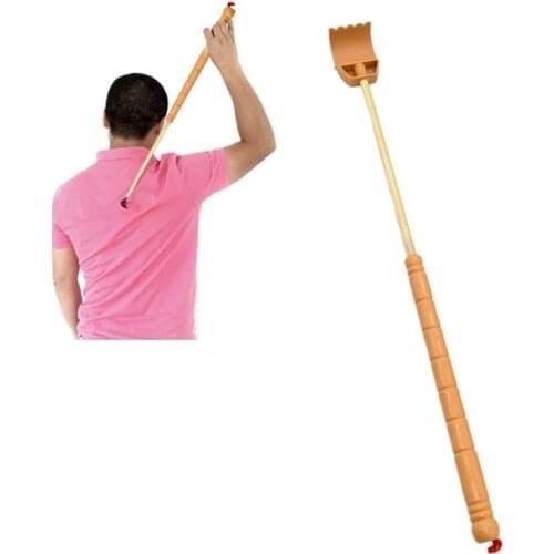 1pcs Extendable Back Scratcher Bamboo Wooden Telescopic Flexible Itch Massager Anti Self Extender Self Claw Massager F4P6