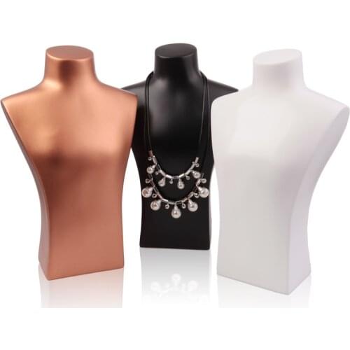 Resin Portrait Necklace Display Stand Holder Jewellry Mannequin Bust For Necklace Pendant Window Display 17*29cm