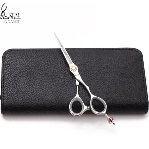 5.5" 6.0" Titanium Mr Rabbit Brand Straight Scissors Haircut Shears Salon Hair Scissors Professional Hairdressing Scissors M9020