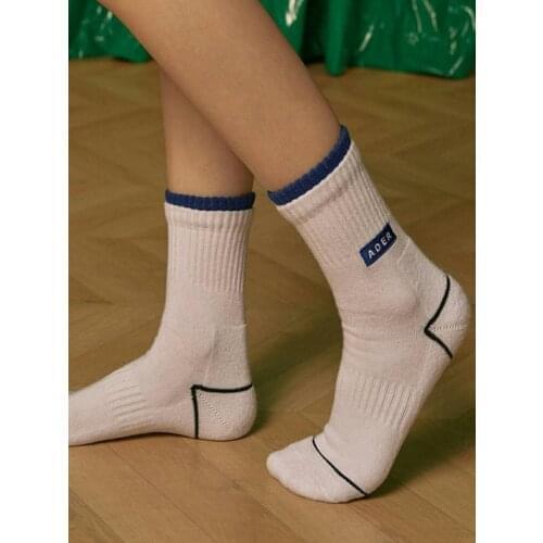 Crew Street Fashion Cotton Socks Family Men Women Classic Logo KR Error Crew Sock Good High Quality Korean Style Sports Crewsock