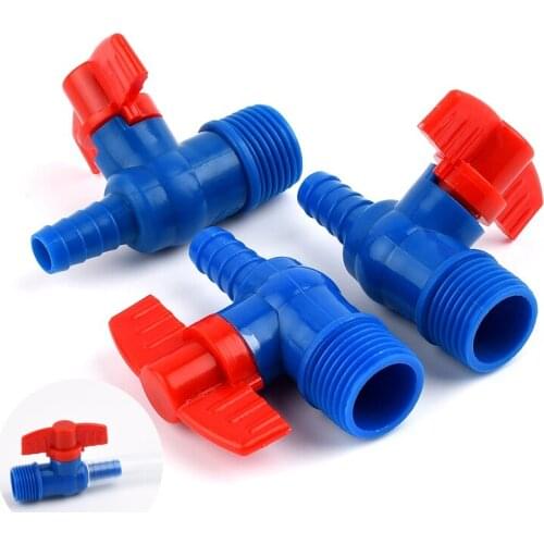 2~100PCS 1/2"-10mm Male Thread PVC Ball Valves Pagoda Connector Garden Irrigation Valves Fish tank Oxygenation Valves Accessori
