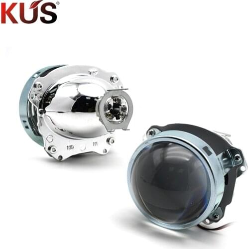 2pcs 3.0 inch car Bi xenon H1 Hid Projector Lens Metal Holder Hid Xenon Kit Headlight Headlamp H1 H4 H7 Model Car Modify