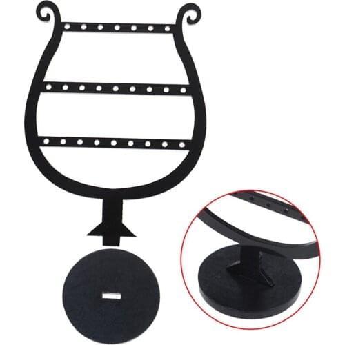 1Pc 2in1 25 Hole Earrings Stud Jewelry Display Stand Showcase Bottle Shape Jewelry Holder